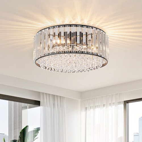 Modern crystal round semi - crystal,
