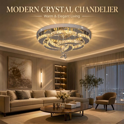 Crystal led ceiling light - ceiling,