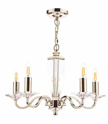 Chrome multi arm light - chrome, 5-light