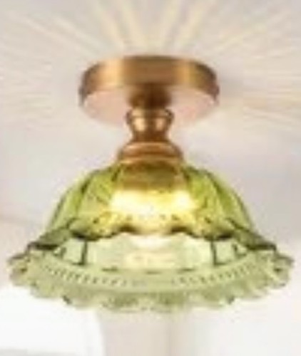 Vintage green ceiling - ceiling, light