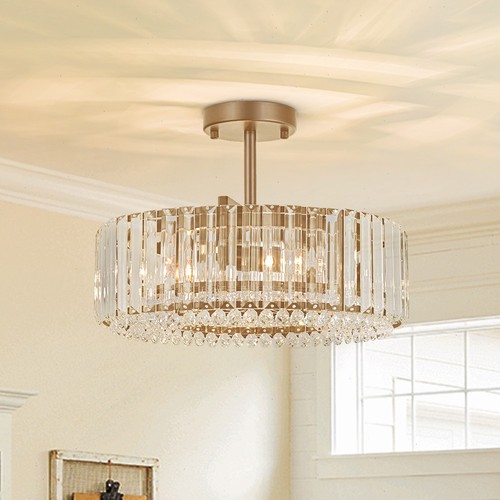 Modern gold crystal round - modern,