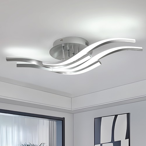 Silver 32w modern - silver, led