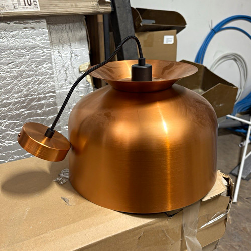 Brushed copper metal large - brushed,